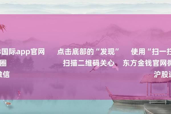 凯发·k8国际app官网 点击底部的“发现” 使用“扫一扫” 即可将网页共享至一又友圈 扫描二维码关心 东方金钱官网微信 沪股通 深股通
